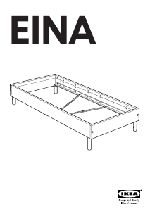 Manual IKEA EINA Estrutura de cama