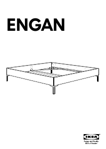 Руководство IKEA ENGAN Каркас кровати