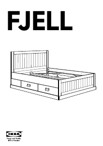 Priročnik IKEA FJELL Posteljni okvir
