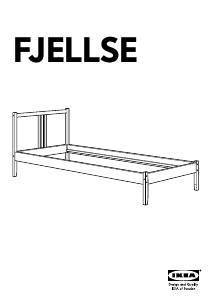 Руководство IKEA FJELLSE (207x97) Каркас кровати