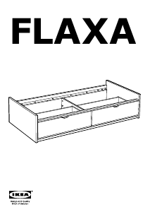 Instrukcja IKEA FLAXA (with drawers) Rama łóżka