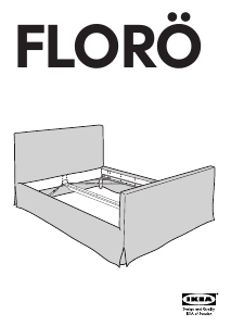 Priročnik IKEA FLORO Posteljni okvir