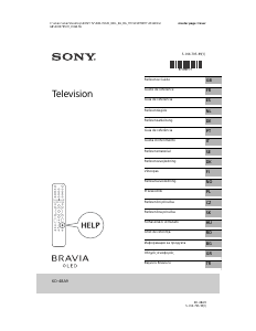 Mode d’emploi Sony Bravia KD-48A9 Téléviseur OLED