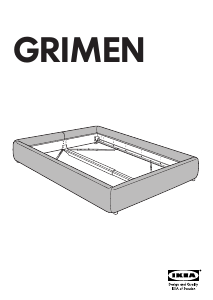 Priročnik IKEA GRIMEN Posteljni okvir