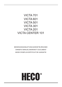 Manuale Heco VICTA 701 Altoparlante