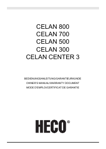 Bruksanvisning Heco CELAN 500 Högtalare