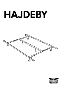 Használati útmutató IKEA HAJDEBY Ágykeret