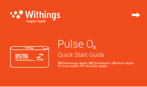Mode d’emploi Withings Pulse Ox Podomètre