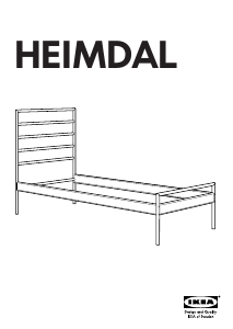 Rokasgrāmata IKEA HEIMDAL Gultas rāmis