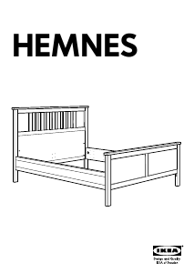 Priručnik IKEA HEMNES (211x174) Okvir kreveta