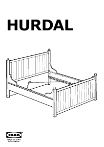 Manual IKEA HURDAL Cadru pat