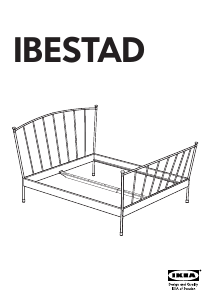 Käyttöohje IKEA IBESTAD Sängynrunko
