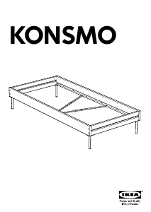 Kasutusjuhend IKEA KONSMO Voodiraam