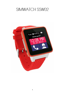 Handleiding Simwatch SSW02 Smartwatch