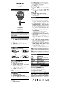 Bedienungsanleitung Oregon SL110 Stoppuhr