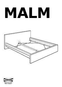 Návod IKEA MALM (211x177) Rám postele