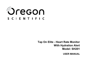 Manual Oregon SH201 Monitor de frequência cardíaca