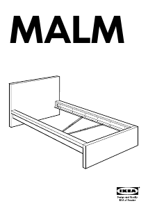 Bruksanvisning IKEA MALM (231x107) Sängstomme