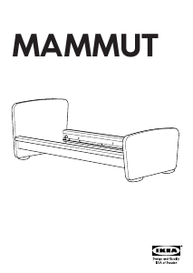 Bruksanvisning IKEA MAMMUT Seng
