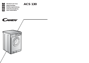 Handleiding Candy ACS130DE Wasmachine