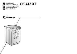 Manual Candy CB 412 XT Máquina de lavar roupa