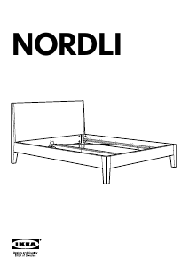 Käyttöohje IKEA NORDLI Sängynrunko