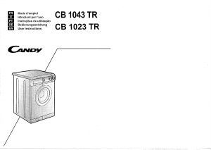 Manual Candy CB 1033 TR YE Washing Machine