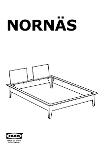 Priručnik IKEA NORNAS Okvir kreveta