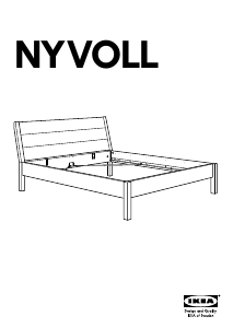 Руководство IKEA NYVOLL Каркас кровати