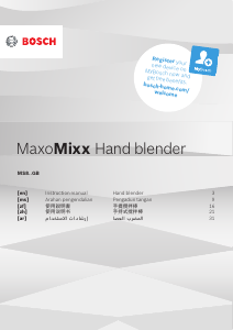 Bruksanvisning Bosch MS8CM6160G MaxoMixx Stavmixer