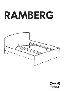 Vadovas IKEA RAMBERG Lovos rėmas
