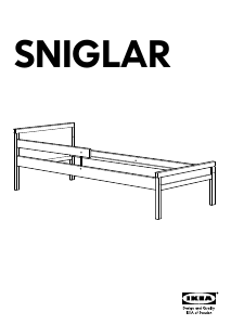 Наръчник IKEA SNIGLAR Рамка на легло