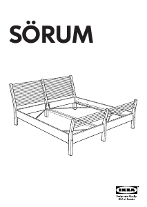 Manual IKEA SORUM Estrutura de cama
