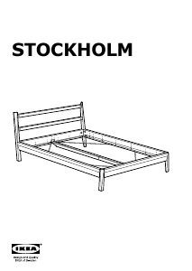 Manuál IKEA STOCKHOLM Rám postele