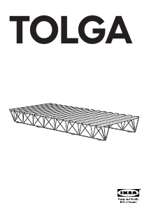 मैनुअल IKEA TOLGA बैड फ्रेम