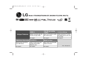 Bruksanvisning LG HT903WA Hembiopaket