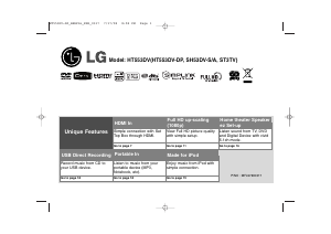 Bruksanvisning LG HT553DV Hembiopaket