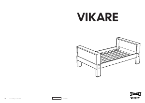 Priročnik IKEA VIKARE Posteljni okvir