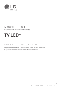 Handleiding LG 43UM7600PLB LED televisie