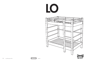 Руководство IKEA LO Двухярусная кровать