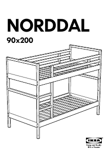 Instrukcja IKEA NORDDAL Łóżko piętrowe