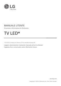 Manuale LG 65UN81006LB LED televisore