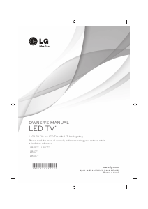 Handleiding LG 22LB490U LED televisie