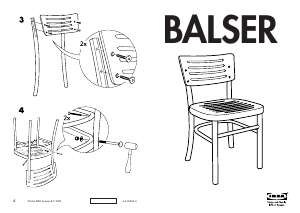 Vadovas IKEA BALSER Kėdė