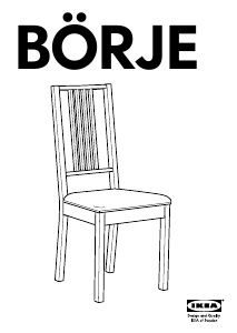Manual IKEA BORJE Cadeira