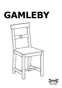 Manual de uso IKEA GAMLEBY Silla