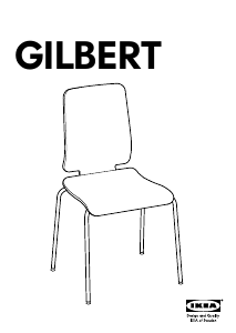 Посібник IKEA GILBERT Стілець