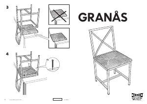 Használati útmutató IKEA GRANAS Szék