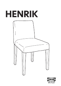 Руководство IKEA HENRIK Стул
