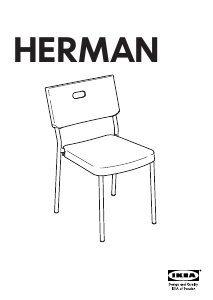 Návod IKEA HERMAN Stolička